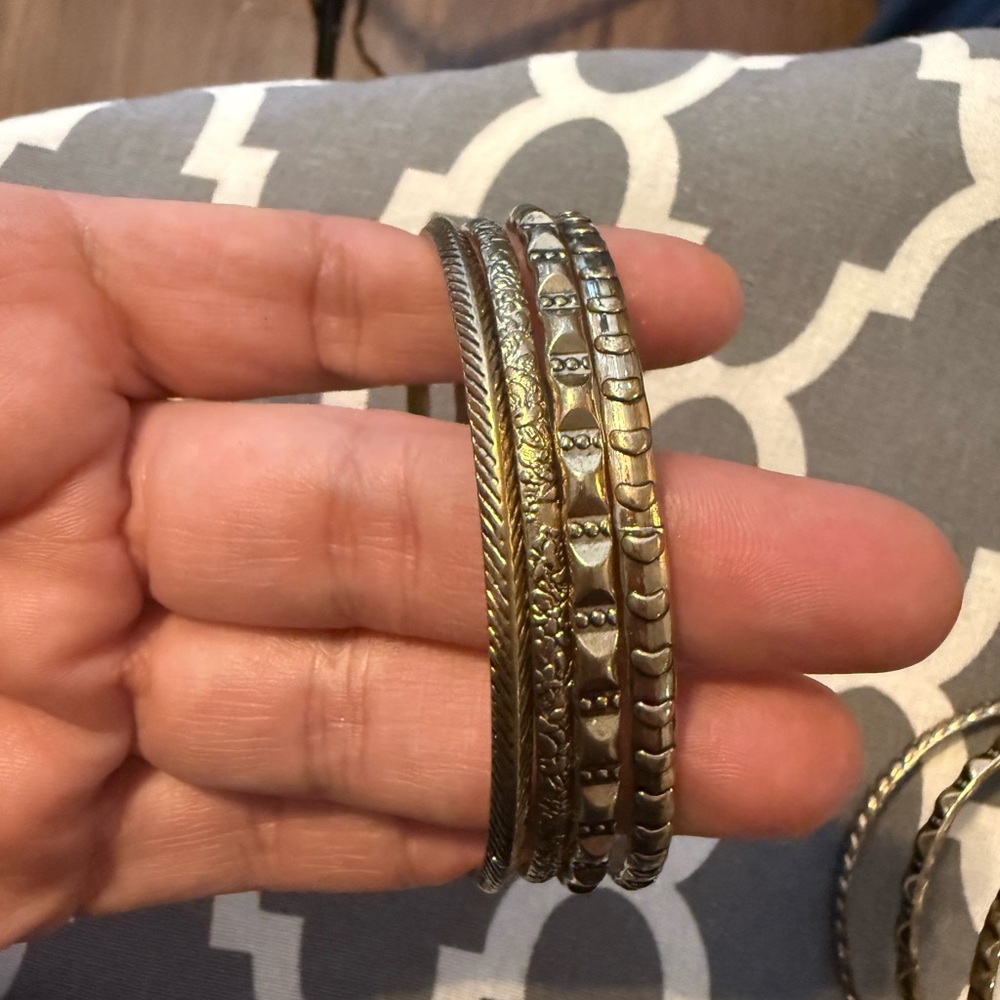 Elegant Silver bracelets Set